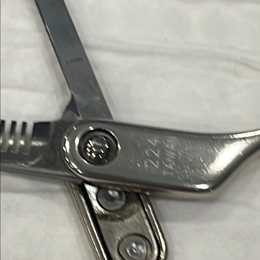 LOGO‎ scissors Cricket Professional Silver Hair Thinning ✂️ texturizing sheers
